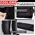 Miniatyrbilde 4 av 5: Basketball Leggings med Kneepute for Menn 3/4 Kompresjonsbukser Sportsbukser Multifunksjonell XL Svart