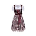 Pikkukuva 4 / 5: Clearlove Dirndl Naisten Midi Pukukokonaisuus 3-osainen Sisältää Dirndl-mekon, Dirndl-esiliinan ja Dirndl-puseron Oktoberfestiin, 50% Tarjous (40)