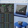 Miniatyrbild 3 av 5: BMS-tillbehör 4,3 tum LCD-skärm med aktiv strömbrytarövervakning för JK Smart BMS