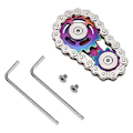 Miniatyrbild 3 av 5: Cykelkedjeväxel Fidget Spinner Metallväxel Högkvalitativt Rostfritt Stål Nytt Nyhetsspel 5 X 5 X 3 Cm Hållbar Gyro (flerfärgad)