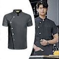 Miniatyrbild 2 av 5: Arbetskläder Uniform Storkök Plus Size M Storlek Vit (L Storlek Grå)