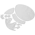 Miniatyrbillede 2 af 2: Påske Skæreform Stencil Metal Skabelon Form Prægning Værktøj Dør Snit til Kortfremstilling Album