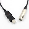 Miniatyrbillede 3 af 5: USB Mikrofonkabel 3 Meter Mikrofonkabel Computer USB til XLR Mikrofon Forbind Computerkabel{jkw} ( )