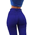 Miniatyrbilde 4 av 5: Damejeans i Skinny Slim Leggings Jeans M dyp blå