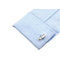 Miniatyrbillede 3 af 4: 2 Two Tone Shell Casing Army Police Par Cufflinks i en gaveæske og poleringsklud