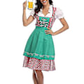 Pikkukuva 1 / 5: Uusi naisten saksalainen Oktoberfest-asu, perinteinen baijerilainen olut-Fraulein-karnevaali-palvelijan mekkoasu (XXL Vihreä)