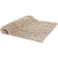 Miniatyrbillede 5 af 5: Basics Mikrofiber Shag Skridsikker Bademåtte, 0,33 x 0,5 m, Beige