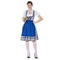 Miniatyrbillede 1 af 5: NY Opdatering Dame Oktoberfest Kostume Tysk Dirndl Kjole Kostume Kjole Bayersk Karneval Party (2XL Blå)