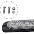 Miniatyrbillede 5 af 5: 4 stk. 18W 6 LED Slim Amber Gul Strobe Flash Blink Bar Bil Lastbil Nødsignal Parklys Lampe 12-24V