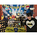 Pikkukuva 4 / 5: Superhero-kaupunkikuva Teema Taustakangas Yömaisema Sarjakuva Tyyli Rakennus Valokuvaustausta Vauvakutsu Poika Tyttö Lapset Syntymäpäiväjuhlat Koriste Studio