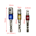 Miniatyrbild 2 av 5: 3-pack Socket Holder Adapter för Borrmejsel, Färgade Ex