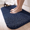 Miniatyrbillede 1 af 5: Bademåtte 50 x 80 cm, Absorberende Skridsikker Badeværelsesmåtte, Badeværelsesrug