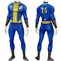 Pikkukuva 1 / 3: Fallout 4 Vault Cosplay -asu Body Men Party Naamiaisasu Haalari (M)