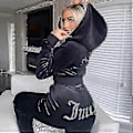 Miniatyrbillede 3 af 4: Velvet Juicy Couture Couture Sæt til Kvinder Nyt (Sort S)