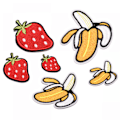 Miniatyrbillede 1 af 5: Broderede stof patches