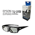 Miniatyrbillede 1 af 5: ELPGS03 RF 3D-briller til Epson-projektor med USB-kabel EH-TW5100