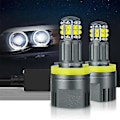 Pikkukuva 2 / 5: H8-ajovalolamppu 6000K 120W LED Angel Eyes -valot Canbus E60 E61 E63 X5 E70 X6 E71 E90 E91 E92 E93 M3 E89 E82