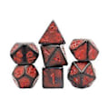 Pikkukuva 1 / 5: 7x Monitahokas Nopan Sarja Juhlapalvelukset Juhlapeli Nopat D4~D20 Kortille (Punainen)