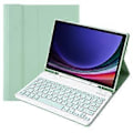 Pikkukuva 5 / 5: Type C A710B Samsung Galaxy Tab S9 X710/X716B/X718U Bluetooth-näppäimistöllä varustettu suojakotelo PU+TPU (Tyyli C)