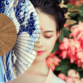 Miniatyrbilde 5 av 5: Japansk Håndlaget Landskaps Bambus Silke Folding Fan, Vintage Retr