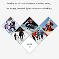 Miniatyrbilde 2 av 5: 9-15 år Barn Skihansker Vanntett Hansker Vinter Snowboardhansker (Rød)