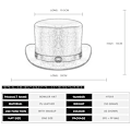 Miniatyrbild 2 av 6: Punk Halloween ny industriell retro stil PU-läder kupol unisex magisk hatt gentleman fest bowlerhatt kvinna