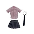 Miniatyrbild 3 av 5: Actionfigurer Kjol 1/6 Skala Kvinnlig Skjorta Uniform Miniatyr Karaktär Kläder Hantverk Kläder Docka Slips för Klubb Studierum (Rosa)