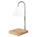 Miniatyrbillede 1 af 3: Stearinlysvarmer Lampe Lysestager med Lystræbase (Hvid)