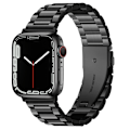 Miniatyrbilde 1 av 4: Svart, 38/40/41mm, egnet for Apple Watch høykvalitets metallrem