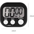 Miniatyrbild 5 av 5: Grön Magnetisk Köktimer, Magnetisk Timer med Hög Alarm för