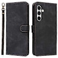 Miniatyrbillede 1 af 5: Læder Wallet Case med RFID-blokering til Samsung Galaxy A35 5G - Sort (Sort)