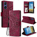 Miniatyrbillede 1 af 5: Style 018 Til Motorola Moto G85 5G Etui Præget Totem Hudfølelse Tegnebog Læder Telefon Cover (Style C)