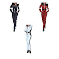 Miniatyrbillede 2 af 5: Dame Vinter Vandtæt Ski Snowboard Sportstøj Dragt Hætte Foxs Pels Jumpsuit (XXL Hvid)