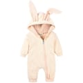 Miniatyrbild 1 av 3: Baby Jumpsuit med Kaninöron, Full Zip, Pyjamas, Sovkläder (0-3 Månader, Gul)