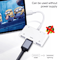 Miniatyrbillede 2 af 5: HDMI OTG-adapter, HDMI USB-hub, Lightning til HDMI Digital AV 6-i-1