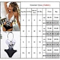Miniatyrbillede 2 af 3: Dame Padded Monokini Badetøj En-delt Udsnit Badetøj Strand Badetøj (L)
