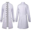 Pikkukuva 1 / 3: Miesten Takit Keskiaikainen Steampunk Vintage Takki Gootti Victorian Takki Karnevaali Cosplay Puku _a(XL Valkoinen)