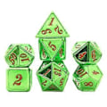 Pikkukuva 1 / 5: Metalliset DND-nopat 7 kpl Muinaiskuprinen Metalliset Nopat Monitahoiset Nopat RPG-nopat Pöytäpeli