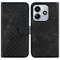 Miniatyrbillede 1 af 5: Til Xiaomi Redmi Note 14 5G Stand Case 7-Formet Mønster Præget Læder Telefon Cover (Style F)