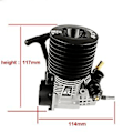 Miniatyrbillede 4 af 5: Methanol Køretøjs Nitro Motor til RC Bil 1/8 Truggy FC 28 Motor 4.58CC Træk Motor Forgaser