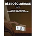 Miniatyrbild 4 av 4: Digital väckarklocka i trä, LCD-väckarklocka tyst digital klocka med datum, temperaturvisning, snooze-funktion, batteridriven digital klocka