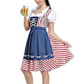 Pikkukuva 5 / 5: Uusi naisten saksalainen Oktoberfest-asu, perinteinen baijerilainen olut-Fraulein-karnevaali-palvelijan mekkoasu (M Punainen)