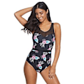 Miniatyrbild 4 av 5: Baddräkt för tjejer, plus size, siamesisk passform, slankande triangelbikini, damkläder, XXL