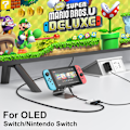 Miniatyrbilde 2 av 5: (Hvit) Switch Dock for Nintendo Switch OLED, 3-i-1 TV-adapter med
