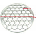 Miniatyrbild 3 av 5: 37 hål Ravioli-form - Pastamaskin - Aluminiumlegering - Degpress