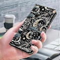 Miniatyrbild 5 av 5: För iPhone 16 Pro Max Fodral PU Läder Plånbok Flipskydd med Ställfunktion (Stil I)