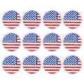 Miniatyrbillede 1 af 3: 12 stk Runde Nationalflag Patches Tøj Patches Klud Patches Sticker Mode Broderi Applikation til Tøj Jeans Hat