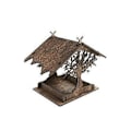 Miniatyrbillede 4 af 5: Udendørs fuglefoderbræt i træ til haven