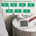Miniatyrbild 4 av 5: Inomhus termometer hygrometer med hög noggrannhet, digital LCD Tem