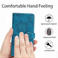 Miniatyrbillede 5 af 5: Til iPhone 11 Mobiltelefon Etui Blomster Præget PU Læder Stand Wallet Cover (Style A)